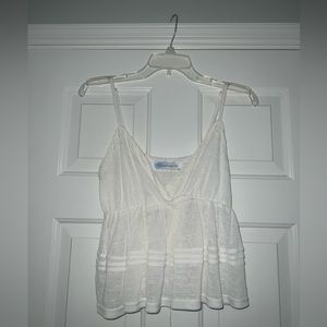 Big Waterblue Sky White Tank Top - S